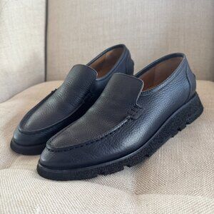 DONATELLO AUGUSTA LEATHER CHUNKY LOAFERS